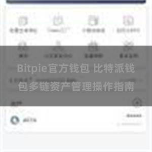 Bitpie官方钱包 比特派钱包多链资产管理操作指南