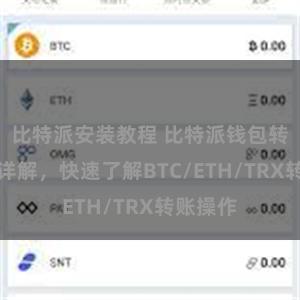 比特派安装教程 比特派钱包转账教程详解，快速了解BTC/ETH/TRX转账操作