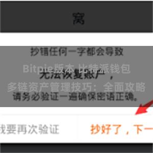 Bitpie版本 比特派钱包多链资产管理技巧：全面攻略