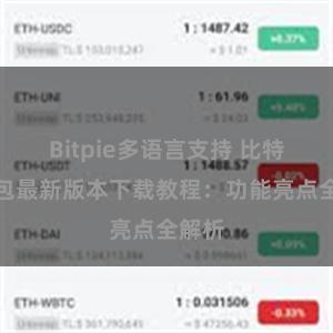 Bitpie多语言支持 比特派钱包最新版本下载教程：功能亮点全解析