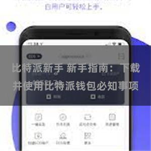 比特派新手 新手指南：下载并使用比特派钱包必知事项