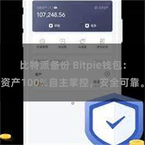 比特派备份 Bitpie钱包：资产100%自主掌控，安全可靠。