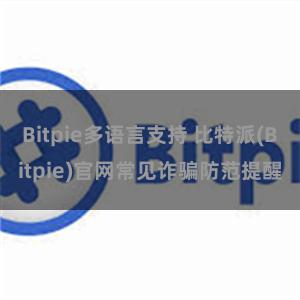 Bitpie多语言支持 比特派(Bitpie)官网常见诈骗防范提醒