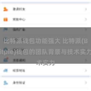 比特派钱包功能强大 比特派(Bitpie)钱包的团队背景与技术实力