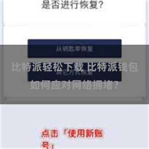 比特派轻松下载 比特派钱包如何应对网络拥堵？