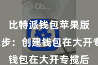 比特派钱包苹果版  第二步：创建钱包在大开专揽后