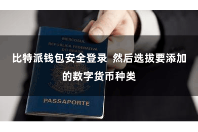 比特派钱包安全登录  然后选拔要添加的数字货币种类