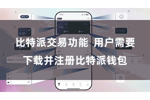 比特派交易功能 用户需要下载并注册比特派钱包